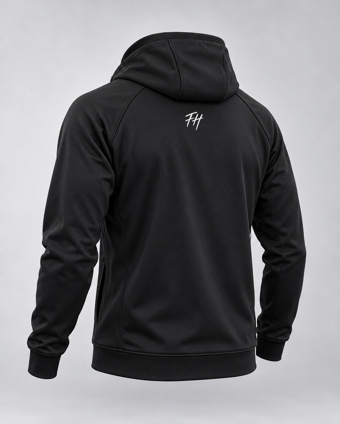 Buzo Academy negro FH visto de espalda