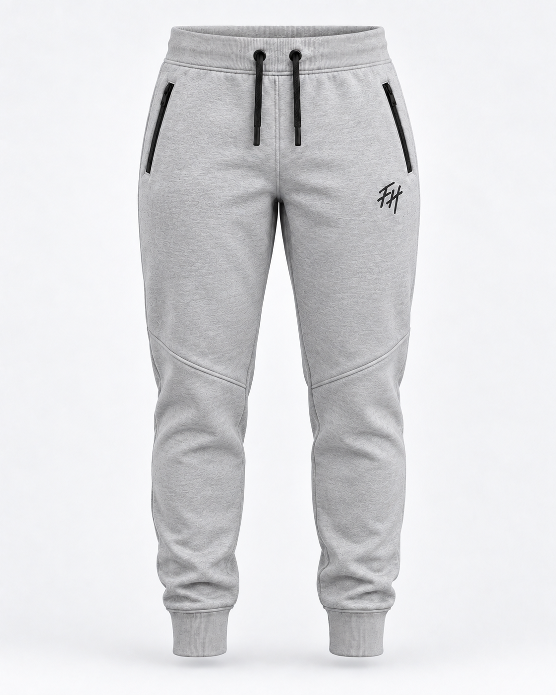 Pantalón gris de hombre FH con logo negro